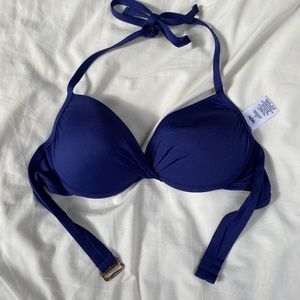 2 FOR $15- Bikini top- Navy blue pushup